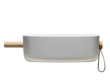 BOUNCE PAN CRISTALPLANT - Single Cristalplant® washbasin with towel rail by EVER Life Design - view 2